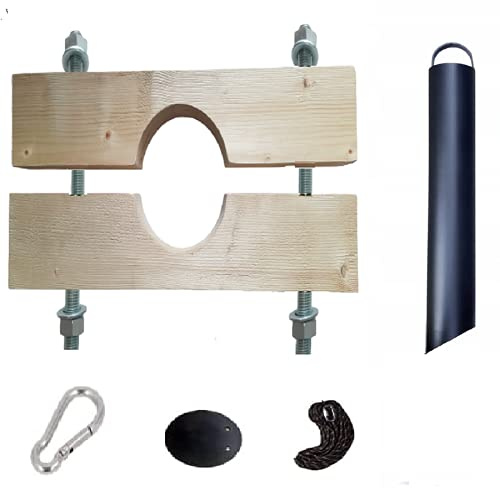 Capability Pinza in legno da 125 mm e plunscher da 108 mm, per tubi KG DN 160/125, per fontane, verricello a mano, per il giardino o la fontana, pompa da giardino