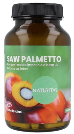 Próstata Saw Palmetto (Extracto de Sabal) 100 Cápsulas Naturitas Essentials | Salud masculina | Complemento Alimenticio