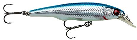 Savage Gear Gravity Twitch SR - Premium Süßwasser Raubfischköder für Angler, Magnetisches Weitwurfsystem, Darten und Kicken Action für Barsch, Hecht, Forelle, Barsch, Rapfen & Lachs Blau Chrom 11,5 cm