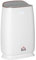 HOMCOM Purificador de Aire con Filtro HEPA de 3 Capas CADR 220 m³/h hasta 28 m² Purificador de Sobremesa con Pantalla LED 4 Velocidades Temporizador Modo Nocturna y Silencioso 30x17x53 cm Blanco