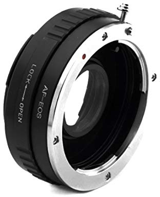 Adaptateur d'objectif avec lentille de correction AF/MA-EOS compatible avec objectif Sony Alpha compatible avec appareil photo Canon