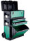 Werkzeugkästen Stapelbare Toolbox Rolling Mobile Organizer Fall mit Teleskop □ Griffgriff aufrechter Wagen mit Rädern und Schubladen Werkzeugschränke Werkzeugorganisator. (Color : Dark green)