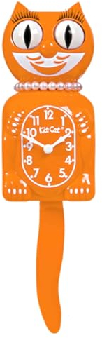 Kit-Cat Clock Lady – Festival Orange