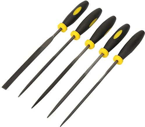 Mini lime plate en métal haute dureté pour la maison et l'industrie (3 x 140 mm)