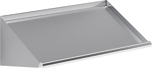 Express KitchQuip 304 Stainless Steel Slanted Wall Rack Shelf with Drain Outlet – 42 x 22.5 | Commercial Wall-Mounted Drip Shelf for Bar, Kitchen, or Dish Station (42 in. x 22 1/2 in)