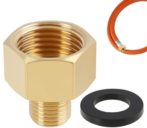 1 Adattatore Gas, G 1/2” (RH) Femmina A Destra X G 1/4” (LH) Maschio A Sinistra, Per Campeggio, Barbecue E Aree Ben Ventilate - Sicurezza E Compatibilità Garantite, Raccordi Sicurezza Per Gas