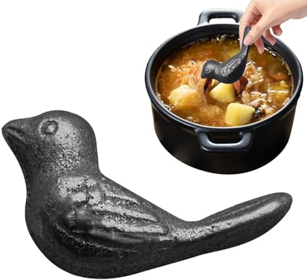 Lucky Iron Bird - Suplemento de hierro pájaro, gorrión herramientas de cocina soporte dietético para mujeres hombres atletas comidas diarias cocina mesa de comedor coleccionable hogar cocina