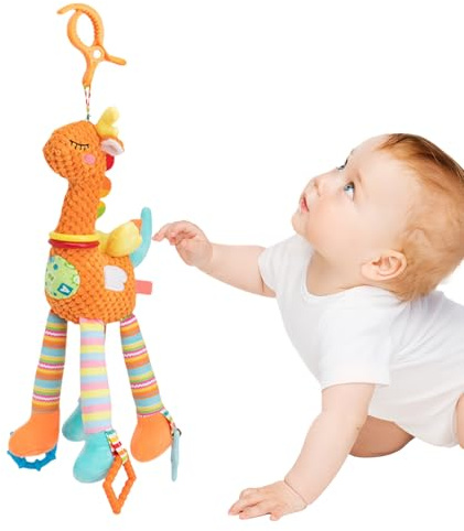 Générique Barnvagnsleksaker, plysch bilbarnstol leksak för | Sensory Carseat Doll Crib sängföretag för reseaktivitet semester semester utomhus