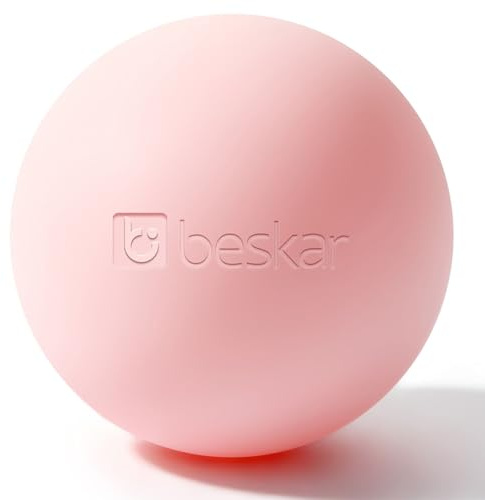 Balles de Massage en Lacrosse pour le Relâchement Myofascial, la Thérapie des Points Gâchettes et la Thérapie par le Yoga, Balle de Massage des Pieds pour Soulager la Fasciite Plantaire Rose