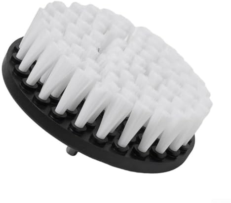 Yuanpgky Herramienta de limpieza de cepillo eléctrico suave de 5 pulgadas para limpieza de alfombras, cuero y tapicería con taladros inalámbricos