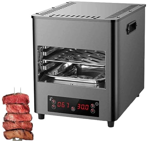 Elektrisk stekgrill, 1700 W elektrisk stekgrill, Steakgrillugn, Tid och temperatur justerbar, Maximal temperatur 800 ℃, Lämplig för inomhuskök A