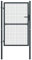 vidaXL - Mesh-Gartentor Verzinkter Stahl 100 x 250 cm Grau