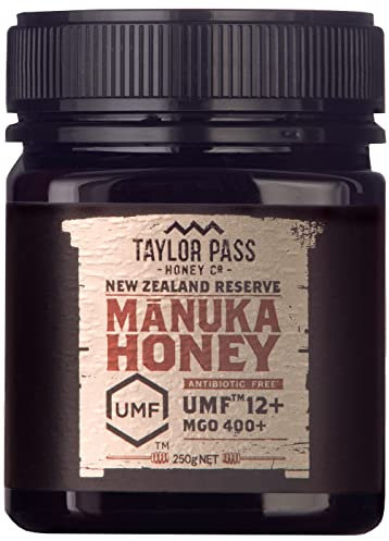 Taylor Pass Honey Co. Miel de Manuka MGO83+ UMF12+ | Miel durable de Nouvelle-Zélande | (Manuka UMF12+/MGO400+)