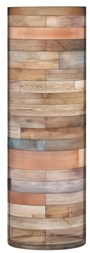 SKYSHU Jarrón cilíndrico de plástico con textura de suelo para ramo de plantas, 1 paquete de jarrón transparente alto irrompible para centros de mesa de boda, decoración del hogar, escuela, oficina,