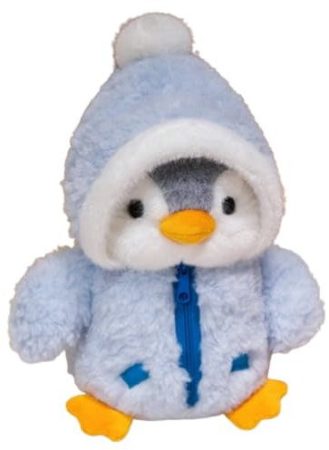 champracer 25cm Pinguin Stofftier Plüschtier Plüsch Spielzeug Plüschtier Kissen Spielzeug Geschenk für Geburtstagsgeschenk Dekoration (blau)