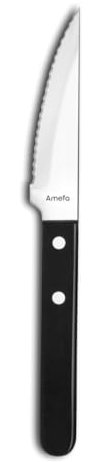 Amefa Steak Jumbo Pizza Noir - Set 6 couteaux steaks
