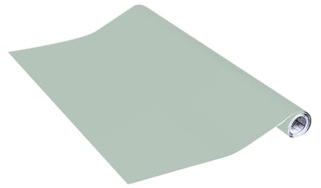 Vénilia Film adhésif Unimat - Vert sauge - 67,5 cm x 2 m - Autocollant pour meubles - Décoratif - PVC sans phtalates - Fabriqué en UE