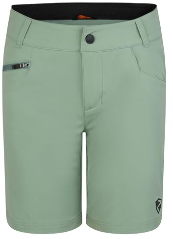 Ziener Nado X-Function Short de Cyclisme pour Enfant, avec Short intérieur, pour VTT, extérieur, Loisirs, Respirant, séchage Rapide, rembourré, Vert givré, Taille 116