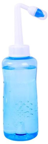 Neti Pot - Kit de enjuague nasal de 500 ml, limpiador de nariz, sistema de riego sinusal, enjuague a presión, riego nasal para adultos, alivio de la congestión nasal y alergias, lavado nasal