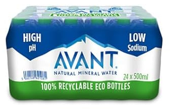 Avant Natural Mineral Water, 500ml Bottles, Pack of 24