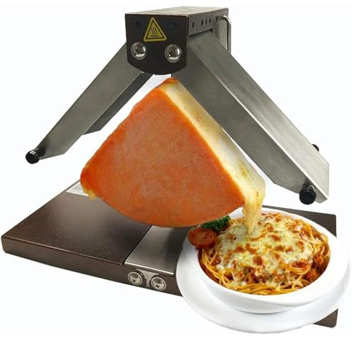 VzxCrue Fundidora De Queso EléCtrica Comercial para Raclette, 900 W, áNgulo Ajustable, De Acero Inoxidable, para Restaurantes Occidentales