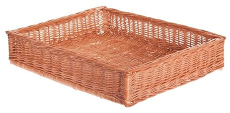 e-wicker24 Alles aus Weide Vide bricka, förvaringskorg i naturfärg, varukorg, pilskål förvaringskorg, presentationskorg, viskölåda, korg för bageriprodukter