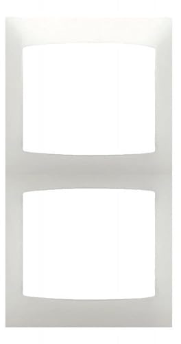 Bjc coral - Placa 2 elementos vertical serie coral sin bastidor blanco