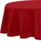 REDBEST Tischdecke, Tischwäsche Uni Seattle, 100% Baumwolle rot Größe rund: 160 cm Ø - Robustes, glattes Gewebe, mit hochwertigem Kuvertsaum