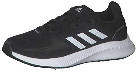 adidas Unisex Kinder Runfalcon 2.0 K Laufschuhe, Schwarz Black White, 36 2/3 EU