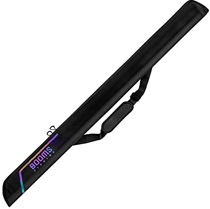 Booms Fishing PB3 6.3ft~7ft Expandable Fishing Rod Carry Case (Rod-Only, No Reel Space) – Portable Foldable Rod Bag with Padded Protection & Two-Way Zippers, Store Up to 2~3 Fishing Poles