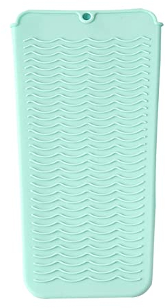 Piastra per capelli resistente al calore, tappetino in silicone per isolamento termico, tappetino portatile in silicone resistente al calore per strumenti per acconciature, ferri piatti e