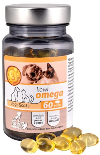 Perlas de Omega 3 para Perros y Gatos, 60 Perlas