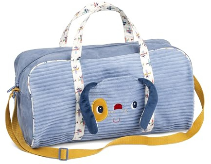 Lilliputiens - Sac Week-End - Sac de Voyage - avec Fermeture Eclair - Bandoulière Réglable - Original & Facile à Transporter - Bleu - 45 x 23 x 25 cm - Dès 2 Ans - 84492