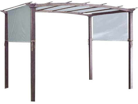 ZYHARUKO Kompatibel mit Terrassen-Überdachung in mehreren Größen, wärmereflektierend, wasserdichte Beschichtung, 190T Polyester, Ersatzdach für Pavillons und Sonnenschutz, werkzeuglose Installation