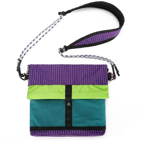 SHYYOULQE Trendig vattentålig anti-svett crossbody slingor pack tygtextur passande för utomhusvandring cykling och pendling ergonomisk utomhusslingor ryggsäck