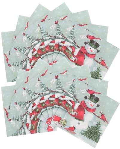 SHERCHPRY 100pezzi Tovaglioli di Natale Carta per Tovaglioli Stampata Articoli Natalizi