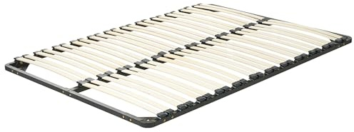 EU Double Size Slatted Bed Base 4ft6 Metal Frame Rubber Holders Combourg