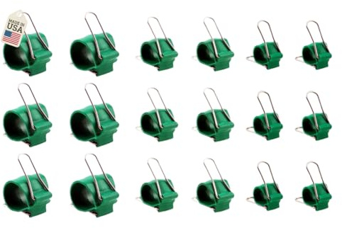 GadgetKlip Reusable Garden & Cable Clips – Indoor/Outdoor Clamp Holders for Plants, Cords, Wires, String Lights, Trellis & Décor, Multi-Size 18 Pack (6 Small, 6 Medium, 6 Large)