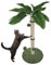 TRUTZHOLM Kratzbaum mit kuscheligem Bezug Katzenkratzbaum mit widerstandsfähigem Sisal zum Krallen wetzen Kletterbaum natürliches Design zum Kuscheln und Spielen (85 cm)