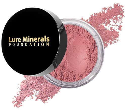 ASC Minerals Foundation Loose Powder 8g Sifter Jar- Choose Color,free of Harmful Ingredients (Compare to Bare Minerals Matte and Original or Mac Makeup) (Mauve blush)