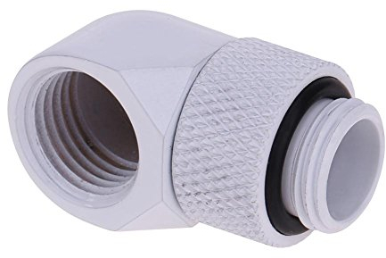 Demiawaking Anschlussstück G 1/4 Zoll (19 mm), Adapter mit 90-Grad-Winkel, Anschluss für Wasserkühlung, PC Wasserkühlung