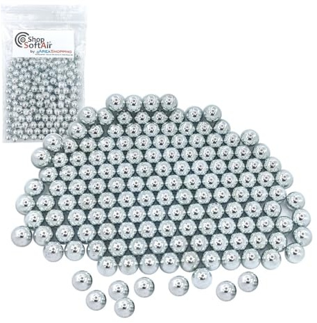 300 Pallini in Metallo per Pistole Fucili da SoftAir 6 mm 0,80 Grammi Area Shopping