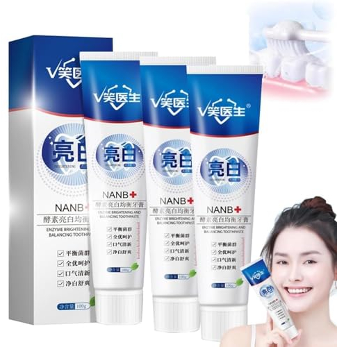 Smile Doctor Rapid Whitening Zahnpasta 100g, Sp-4 Ultra Whitening Zahnpasta, Probiotische Aufhellende Zahnpasta mit Ultra Whiten Fleck Entfernung, frischer Atem (3pcs)