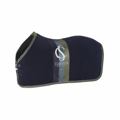 Eskadron Classic Sports svettfilt fleece ränder, storlek: 135 cm, färg: marinblå