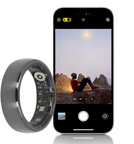 Elprico Anillo de Salud Inteligente, Rastreador de Fitness de 5atm con Control de Gestos y Batería de 7 Días para Monitoreo de la Salud (13)