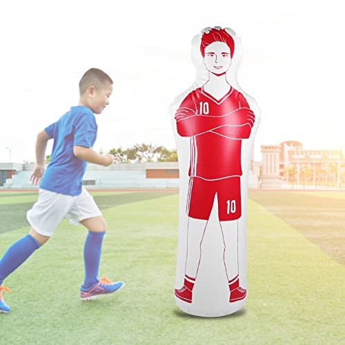 160Cm Fútbol Inflable Maniquí de Entrenamiento Portero Tumbler Maniquí de Aire Defensor Pared Entrenamiento de Fútbol Maniquí de Boxeo Saco de Boxeo para Niños Adultos