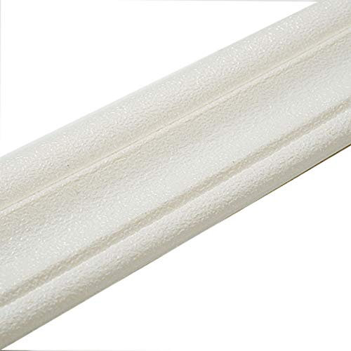 WHK Zócalo de rodapié de línea Autoadhesivo, Pegatinas de Pared estéreo de Espuma 3D,Borde Mural, Papel Tapiz Impermeable, Borde, Esquina, línea(1)