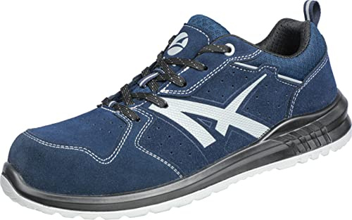 Albatros Twister DY Navy Low arbetssko säkerhetssko S1P ESD SRC glasfiberlock halkfri metallfri unisex, marinblå, 44 EU
