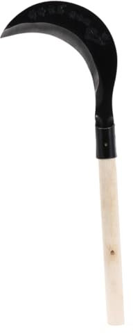 BESPORTBLE Guadaña De Mano para Césped De Jardinería Cuchillo De Jardinería Mango Herramienta De Deshierbe Manual para Césped De Acero Al Manganeso para Buen Estado