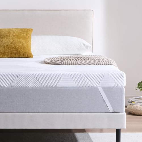 Twirest Surmatelas 120 x 190CM, Épaisseur 7,5CM, Mousse Mémoire à Gel, Confortable et Respirant, avec Design Antidérapant et Housse de Matelas Amovible et Lavable